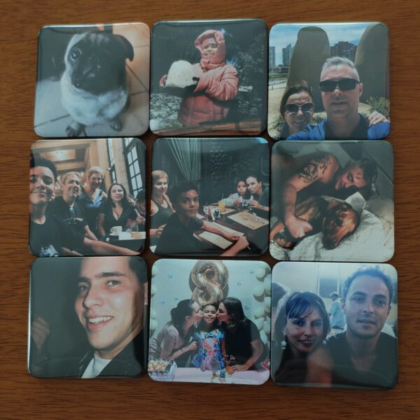Ímãs de fotos personalizados